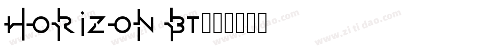 Horizon BT字体转换